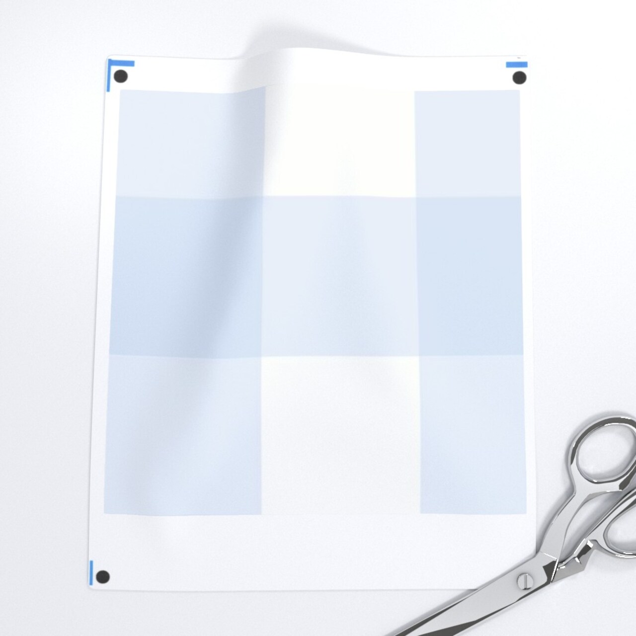 Blue Pastel Buffalo Large Scale Pale Picnic Gingham Checkered Tartan Plaid Country Cottage Farmhouse Custom Printed Fabric by Spoonflower Various Fabrics by the Yard or Fat Quarter